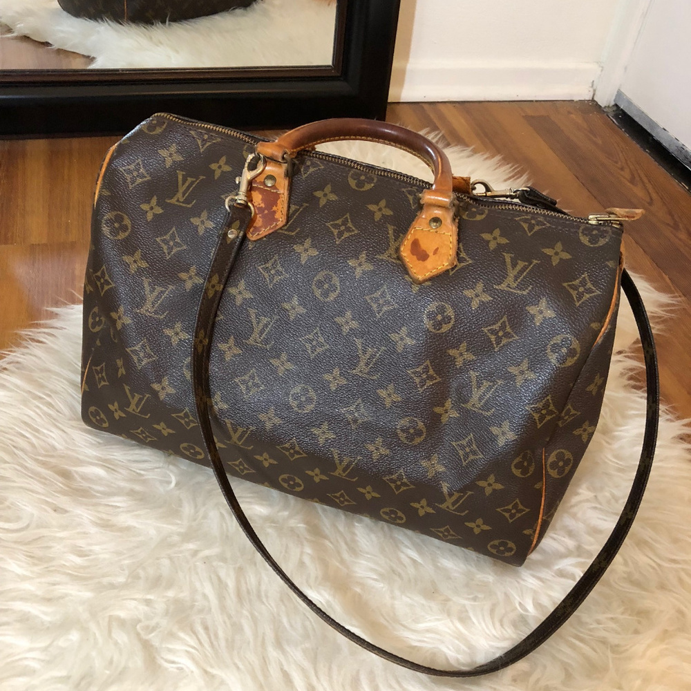 Vuitton Mallitier Speedy 35 Monogram Canvas Satche - Picture 3 of 8